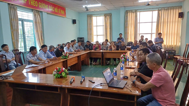 Ban Chỉ đạo chương trình cà phê cảnh quan bền vững tổ chức tập huấn cho cán bộ quản lý các Hợp tác xã và cán bộ Hội nông dân các xã vùng Chương trình cà phê cảnh quan bền vững huyện Ea H’leo.
